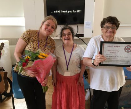 Luke 5 disability inclusion award for breaking down barriers in Ely
