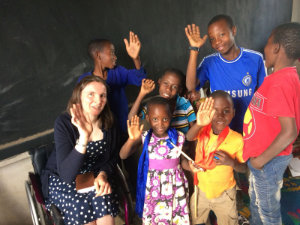 Katie on one of our overseas trips