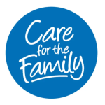 A blue circular logo features the white text Care for the Family.
