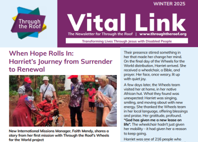 Cover of the Winter 2025 Vital Link Newsletter from Through the Roof
