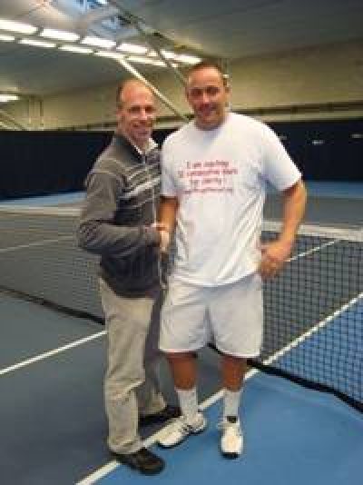 Tennis coach ‘serves’ Christian charity and claims world record